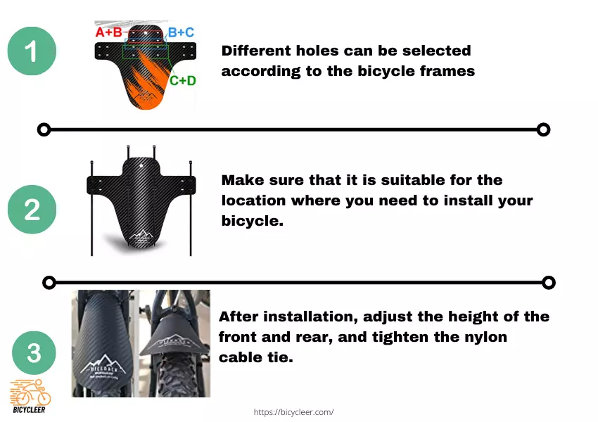 How to install NICEDACK Bike Fender