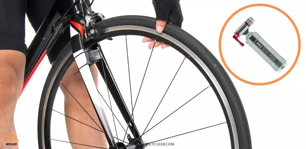 how to change a road bike tire with co2 