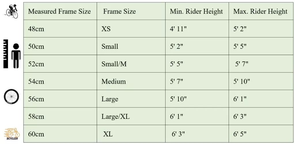 What Size Road Bike Do I Need For My Height 