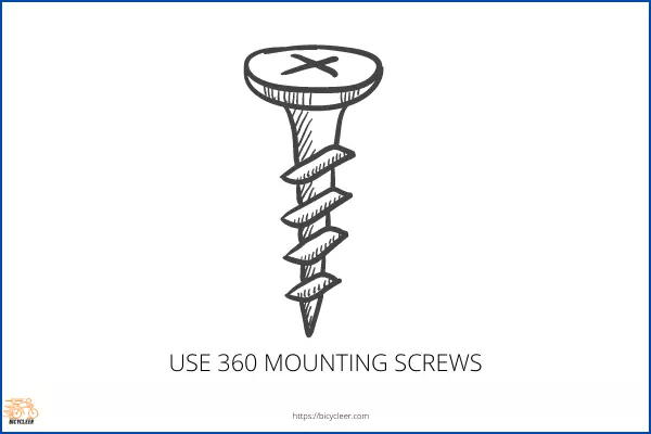 Use 360 mounting screws with mounting head  for better Stud grip