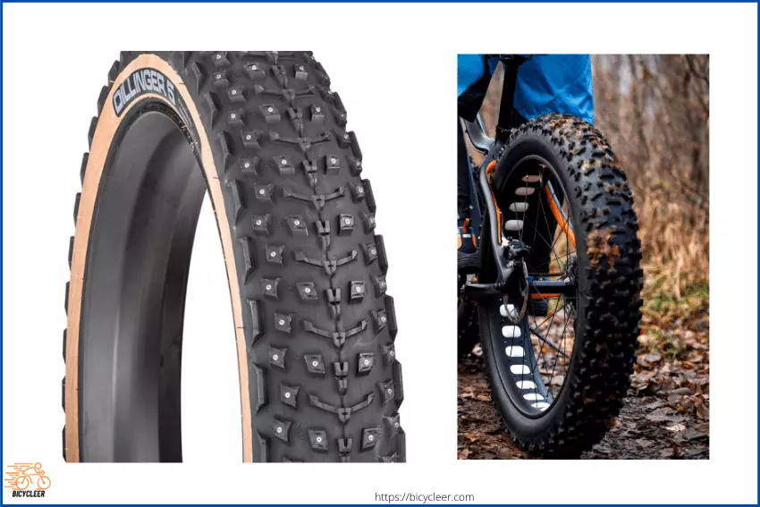 What are the disadvantages of studded fat bike tires