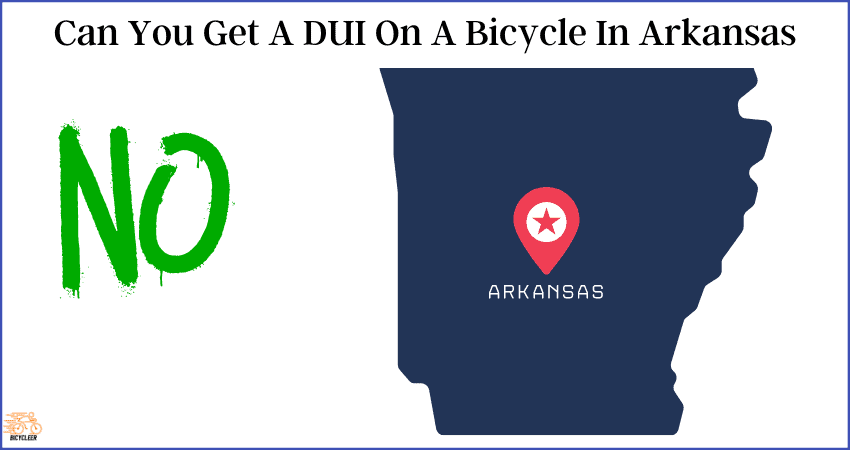 can you get a DUI on a bicycle in Arkansas