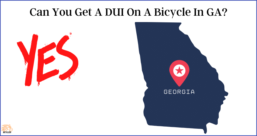 can you get a DUI on a bicycle in GA?