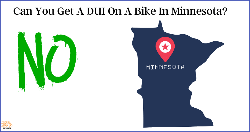 can you get a DUI on a bike in Minnesota?