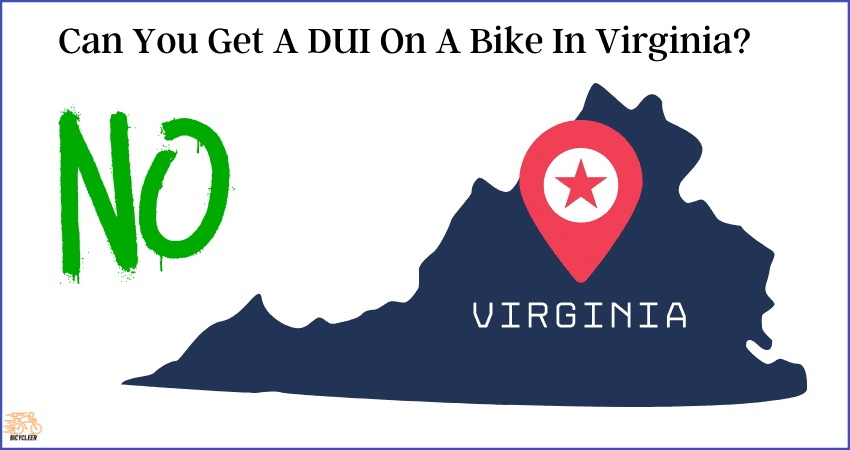 can you get a DUI on a bike in Virginia?