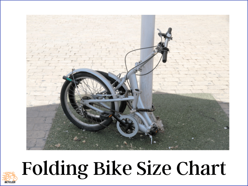 Folding bike size chart