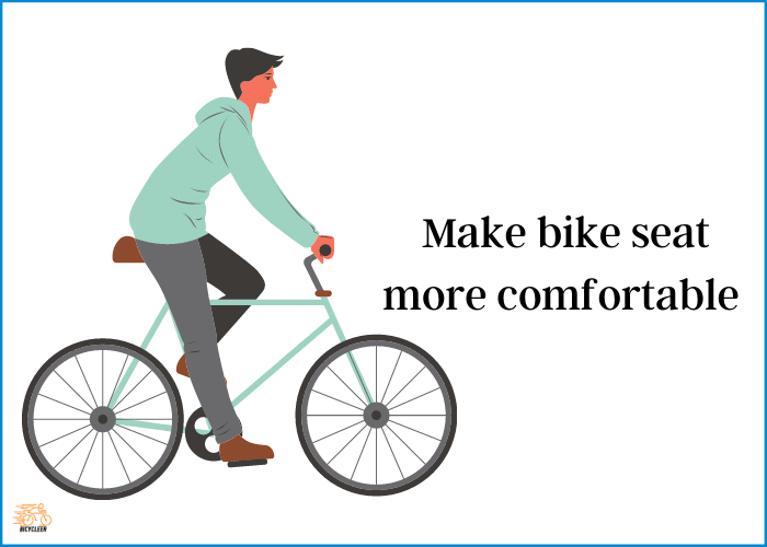 How can I make my bike seat more comfortable for men