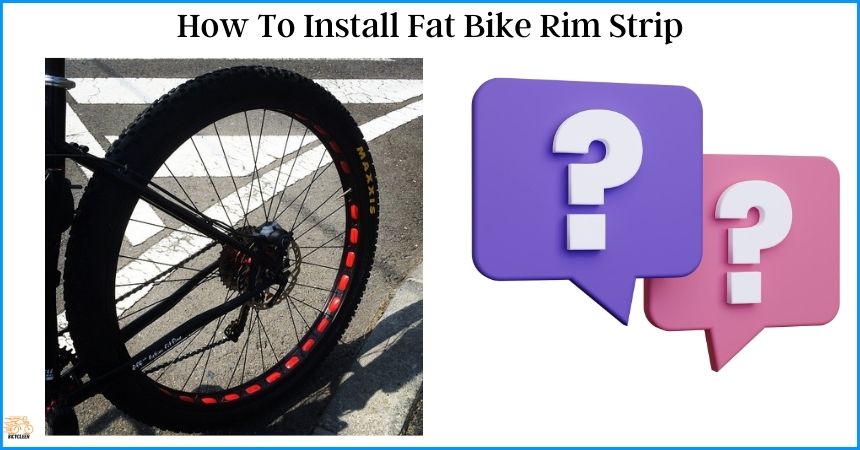 How To Install Fat Bike Rim Strip