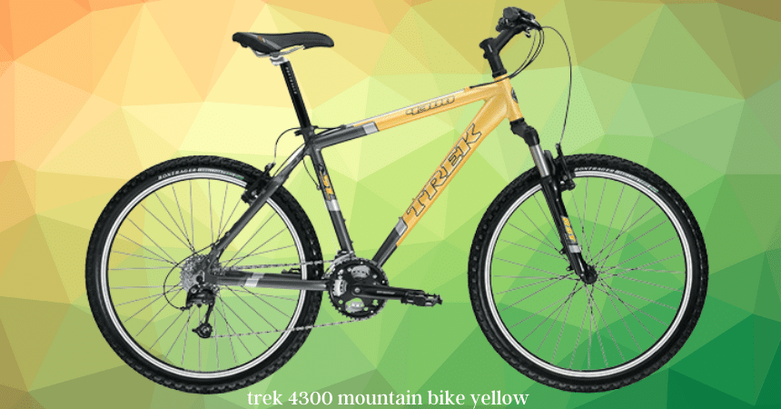 trek 4300 mountain bike yellow