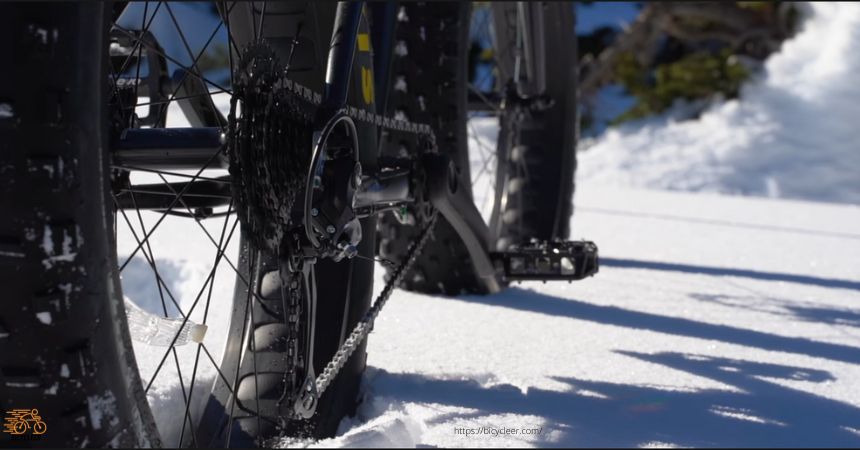 Fat Tire Bike Ride on Snow Condition