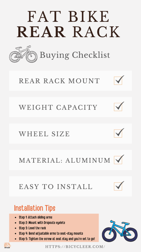 Fat Tire Bike Rear Rack Buying Checklist By Expert